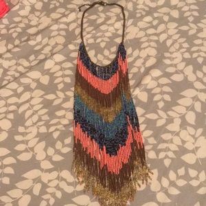 Spring/Summer Chevron Inspired necklace